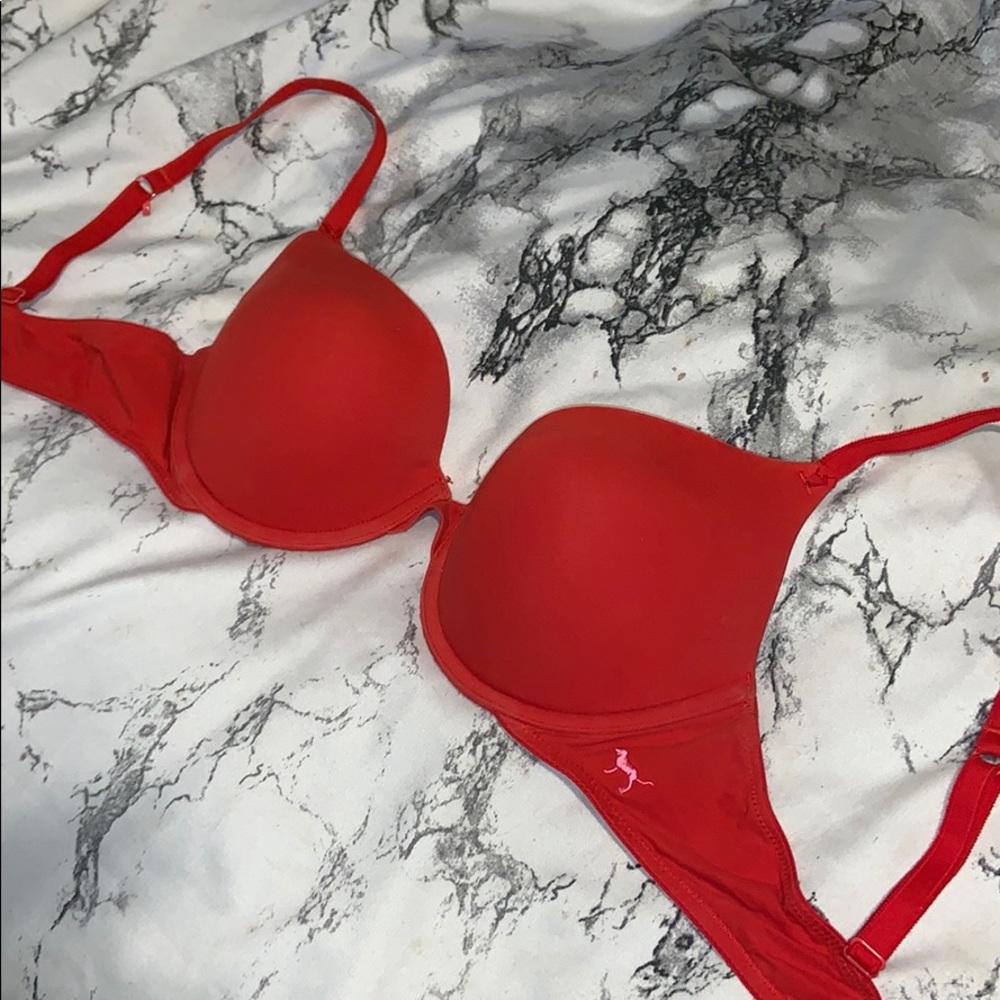 Red PINK Bra